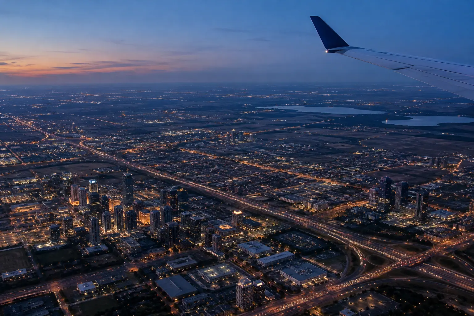 Dallas from the air