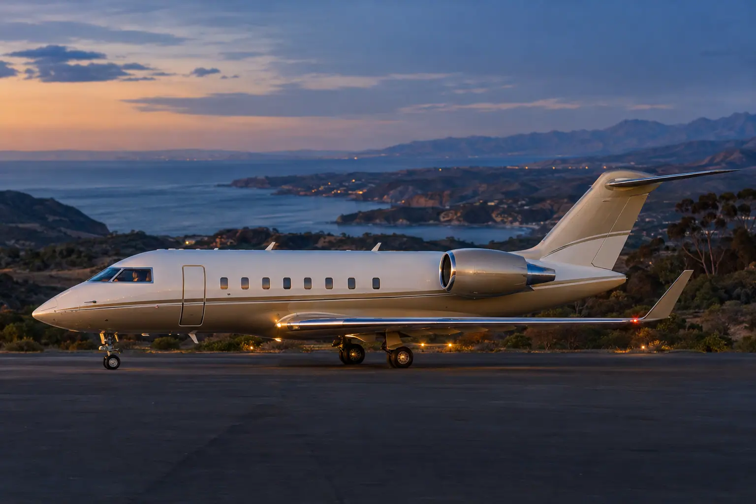 Heavy jet on the ramp